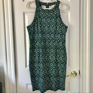 H&M palm bodycon dress